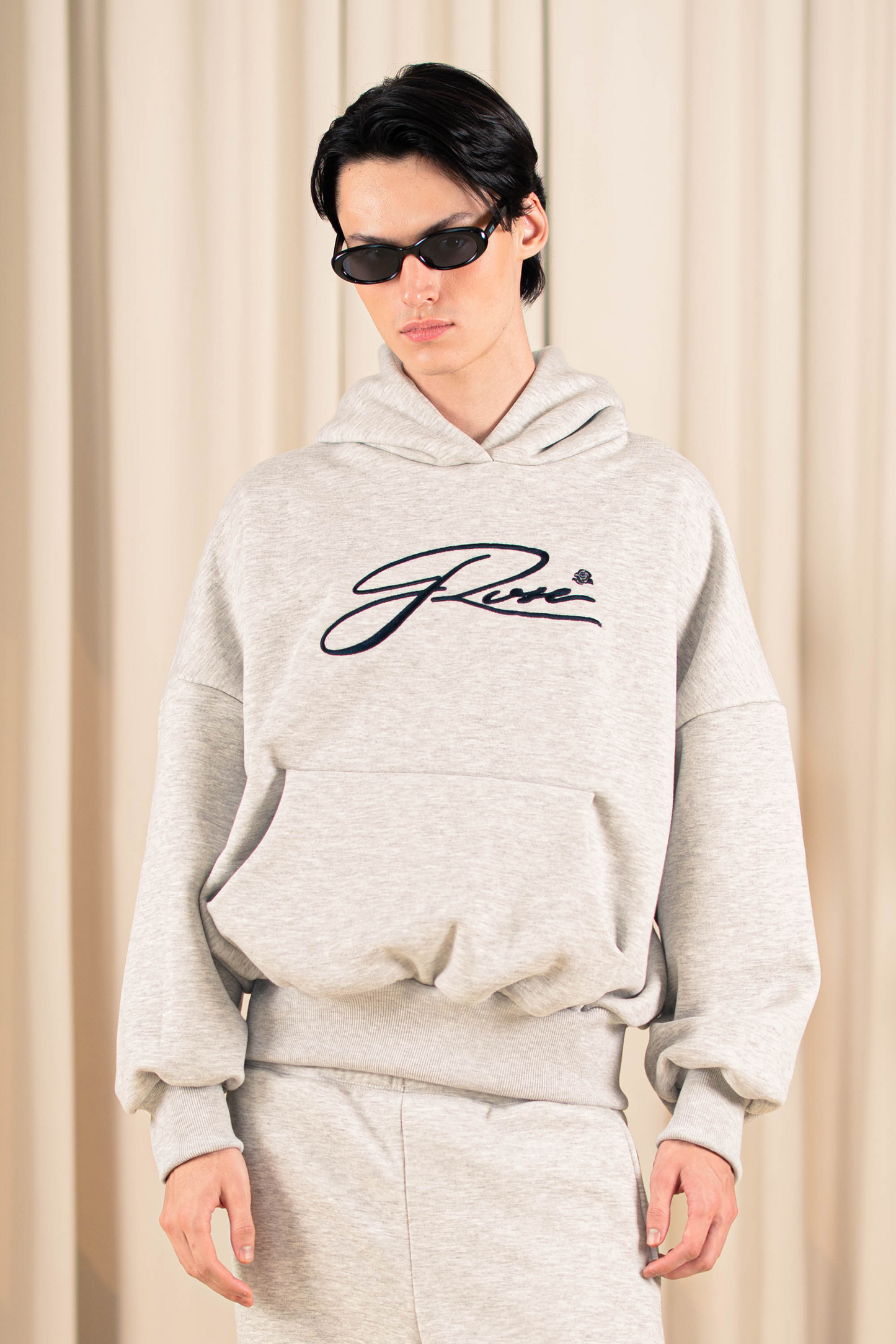Script Hoodie - Heather Gray
