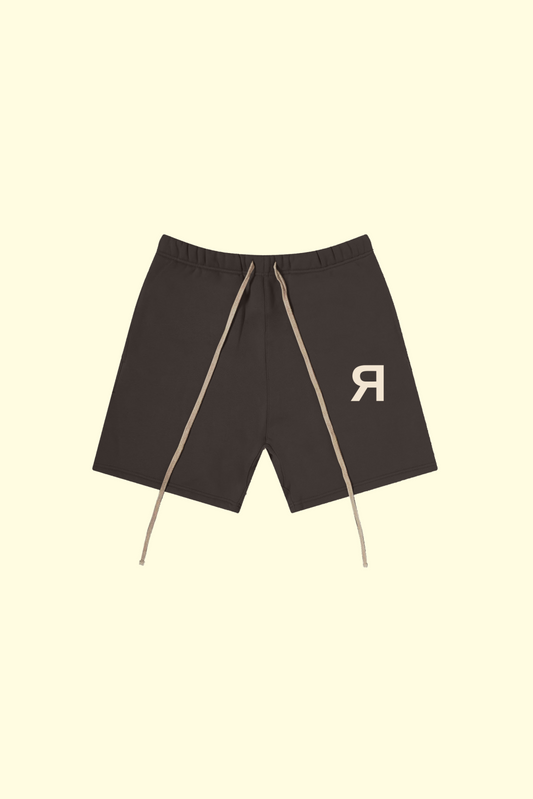 “R” Sweatshorts - Brown