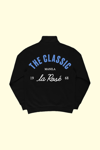 La Rosé Quarter Zip - Black