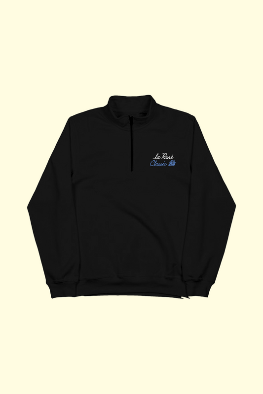La Rosé Quarter Zip - Black