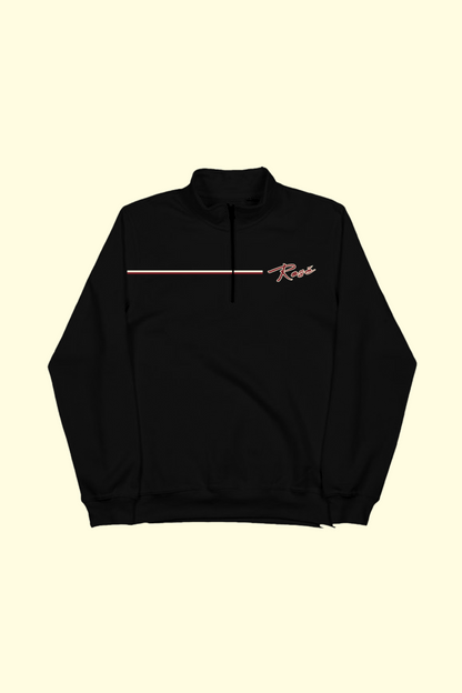 Club De Rosè Quarter Zip - Black