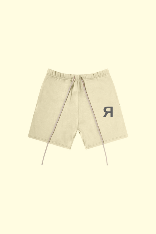 “R” Sweatshorts - Cream