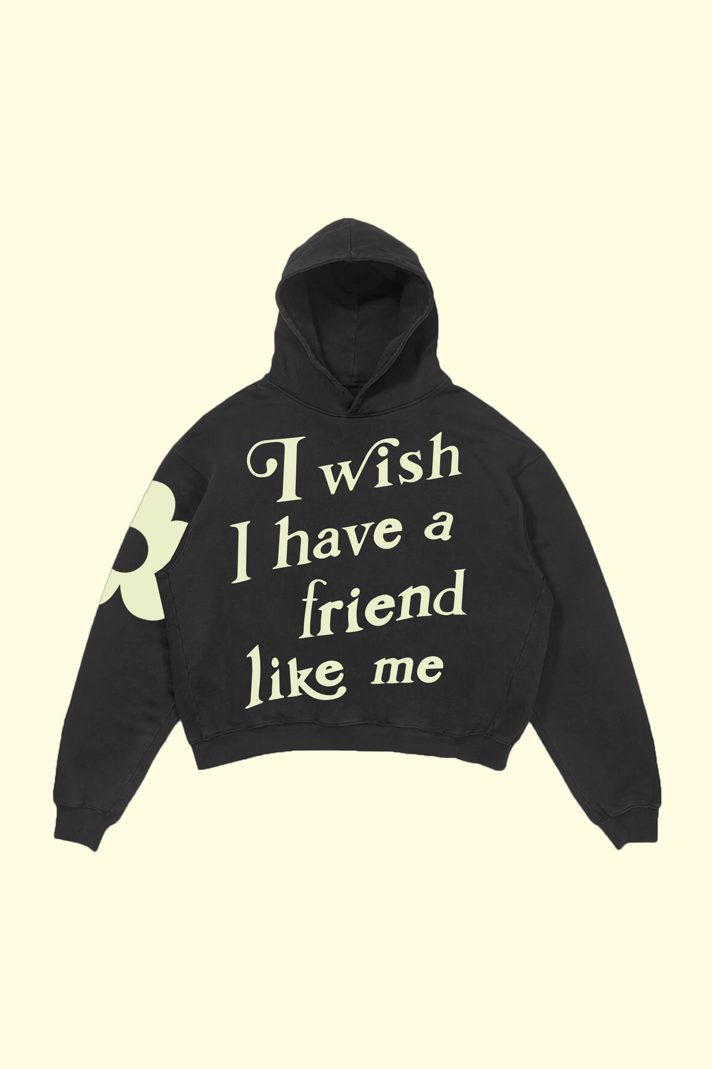 I Wish I Have A Friend Like Me Hoodie - Charcoal Gray