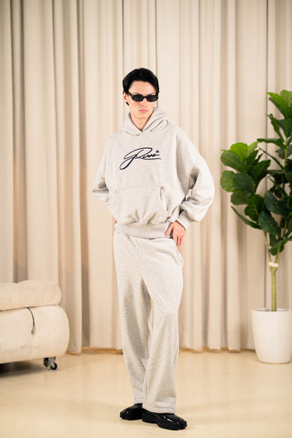 Script Hoodie - Heather Gray