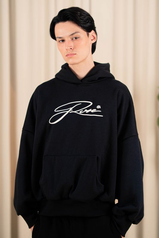 Script Hoodie - Black