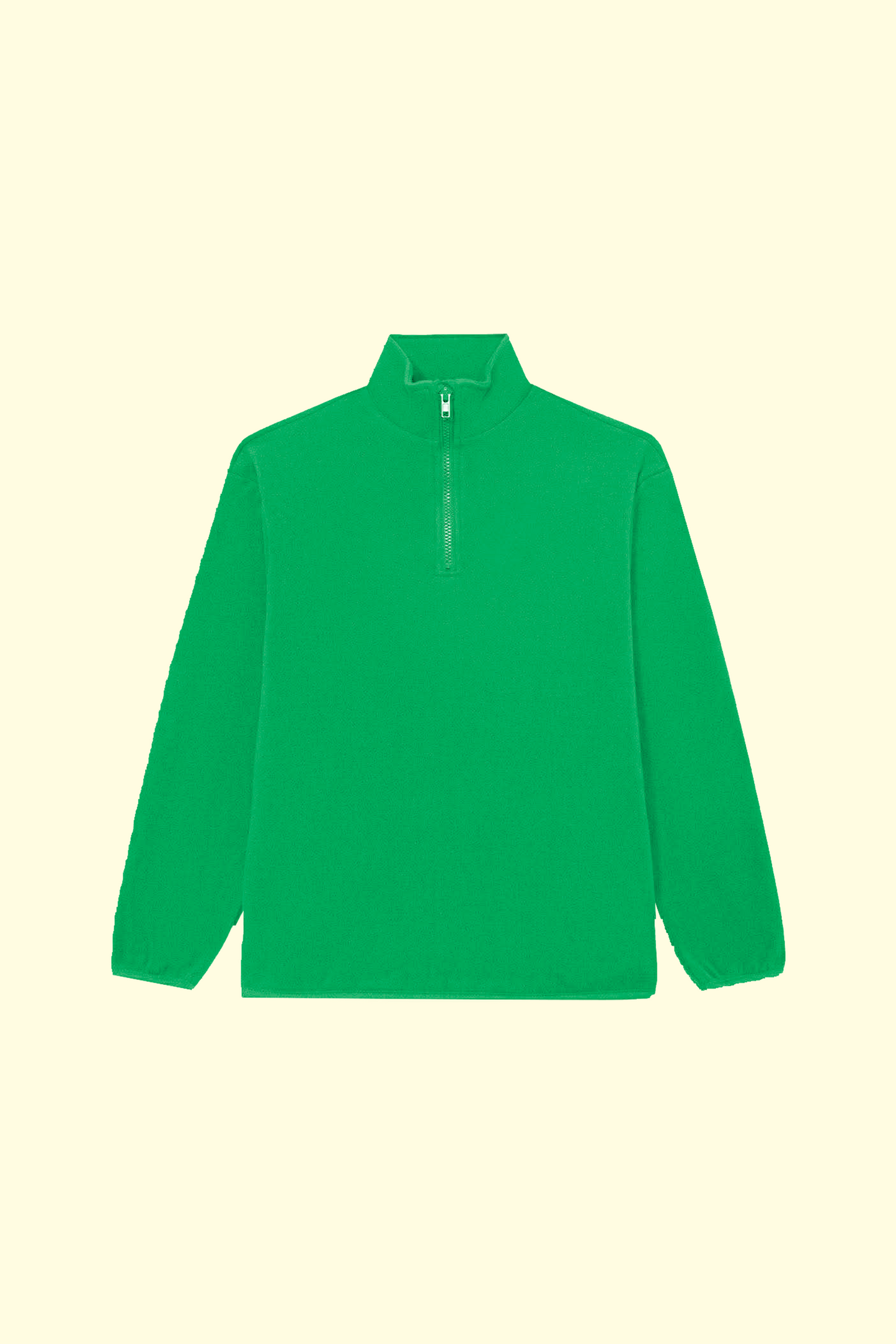 Quarter Zip Plain - Emerald Green