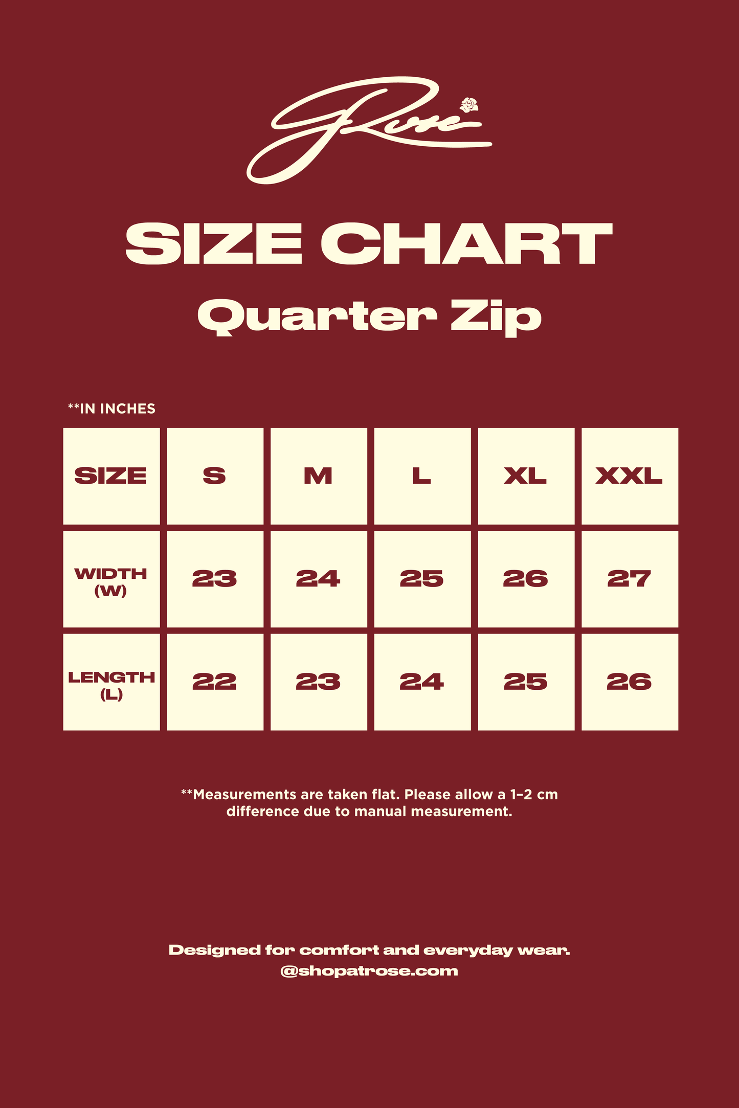 Quarter Zip Plain - Maroon