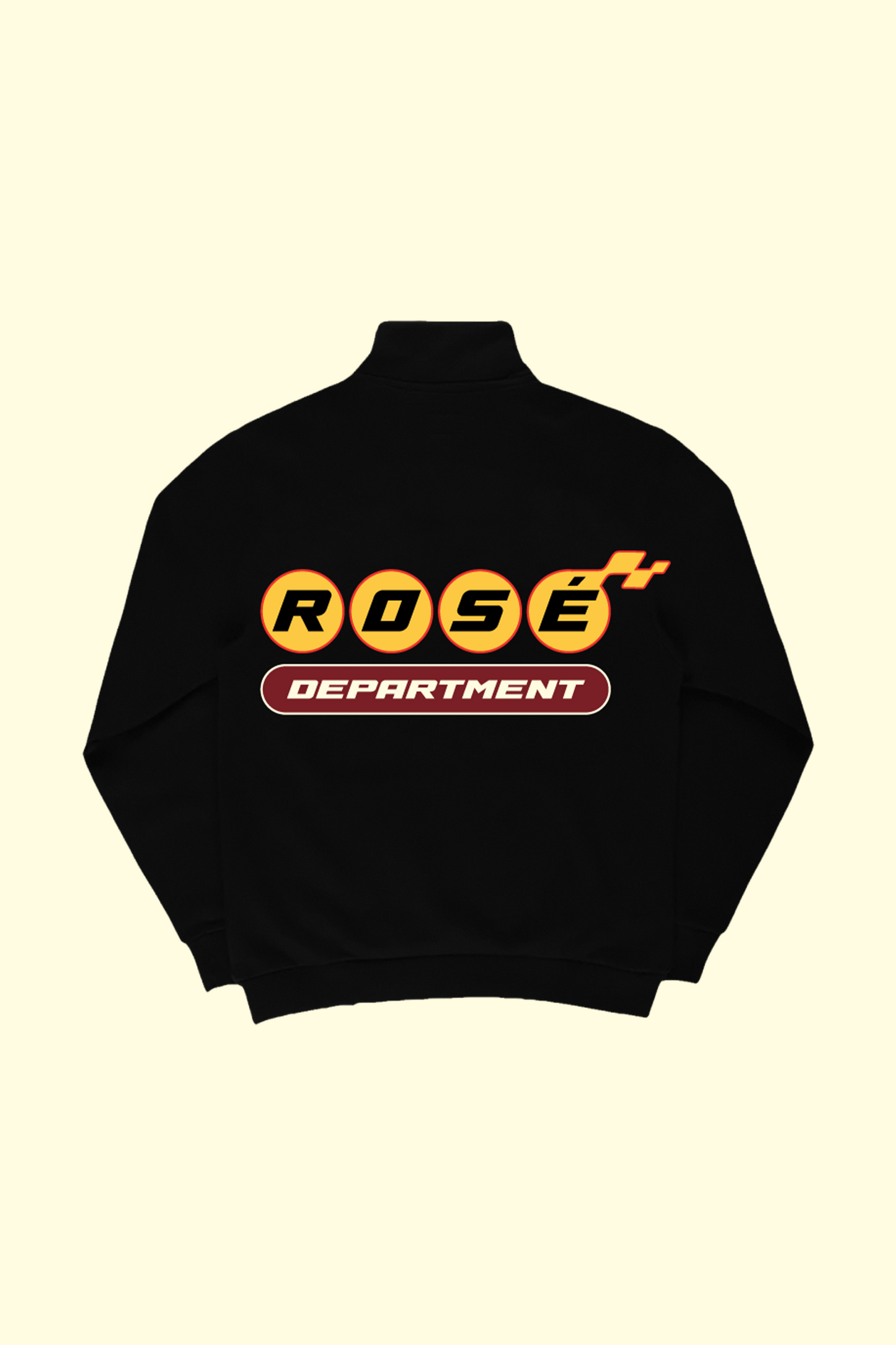 ROSÈ DEPT Quarter Zip - Black