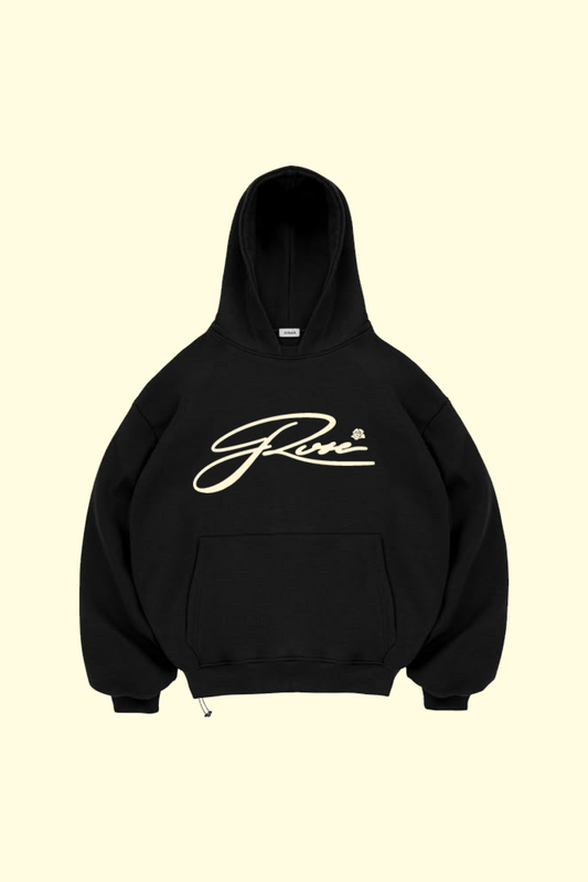 Script Hoodie - Black