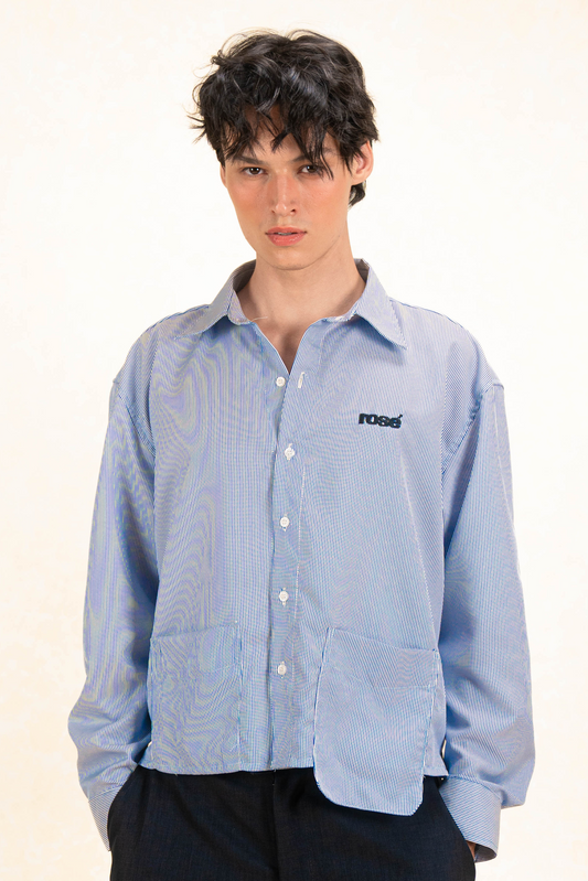 Striped Polo Male - Blue